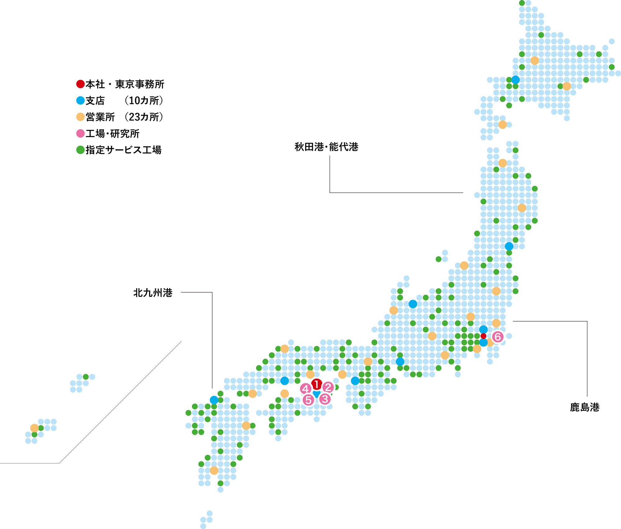 国内拠点一覧